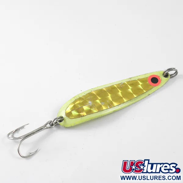 Luhr Jensen Krocodile DIE #4, неоновий жовтий, 14 г, блесна коливалка (колебалка) #1290