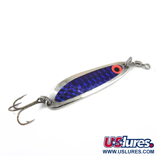 Luhr Jensen Krocodile DIE #3, нікель/синій, 10 г, блесна коливалка (колебалка) #1291