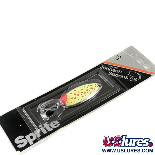  Johnson Sprite, нікель/жовтий, 7 г, блесна коливалка (колебалка) #1298