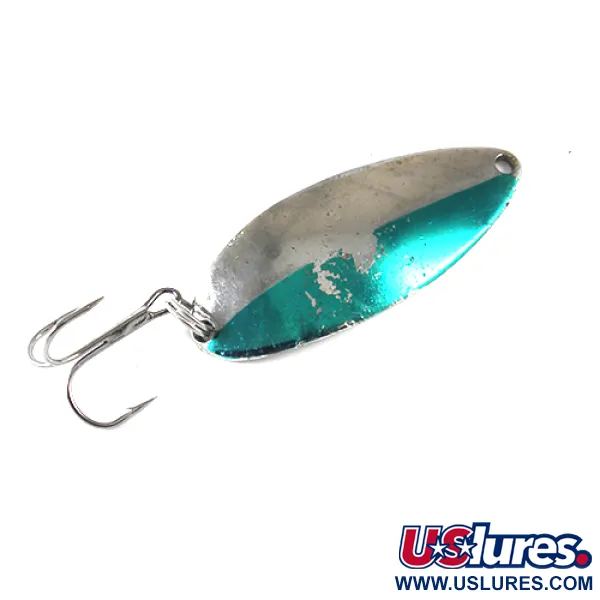 Seneca Little Cleo (Hula Girl), нікель/зелений, 14 г, блесна коливалка (колебалка) #1311