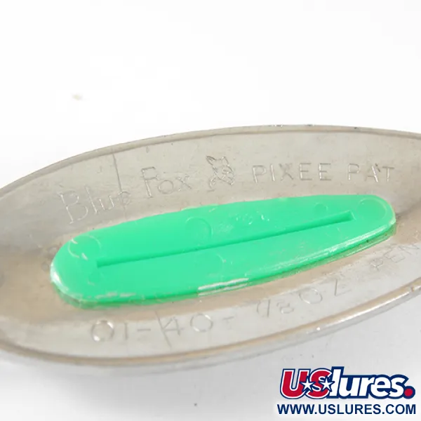  Blue Fox Pixee, нікель/зелений, 24 г, блесна коливалка (колебалка) #1324