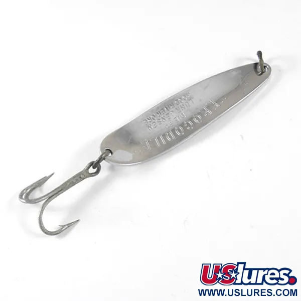 Luhr Jensen Krocodile DIE #4, нікель, 14 г, блесна коливалка (колебалка) #1333