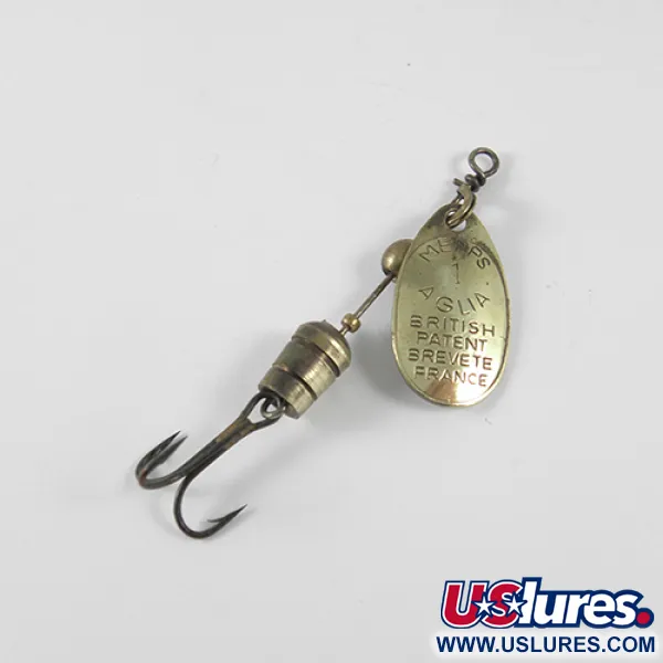  Mepps Aglia 1, латунь, 3,5 г, блешня оберталка (вертушка) #1341