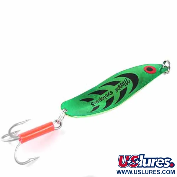  Mepps Syclops 3, зелений/нікель, 26 г, блесна коливалка (колебалка) #1351