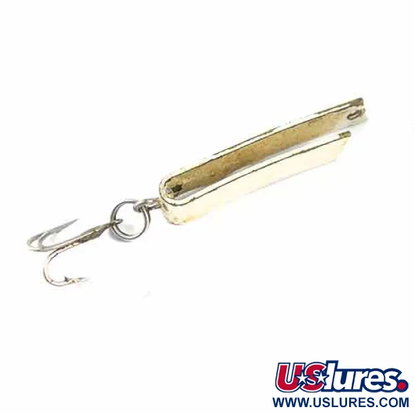 South Bend Super-Duper 502, білий/латунь, 2,5 г, блесна коливалка (колебалка) #1370