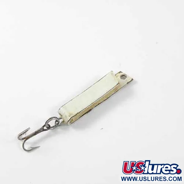 South Bend Super-Duper 502, білий/латунь, 2,5 г, блесна коливалка (колебалка) #1370