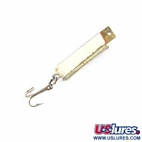 South Bend Super-Duper 502, білий/латунь, 2,5 г, блесна коливалка (колебалка) #1370