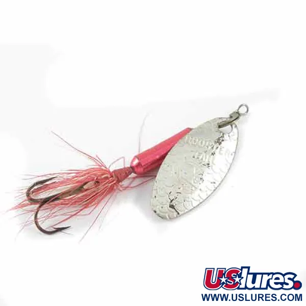 Yakima Bait Worden’s Original Rooster Tail, нікель/червоний, 3,54 г, блешня оберталка (вертушка) #1384