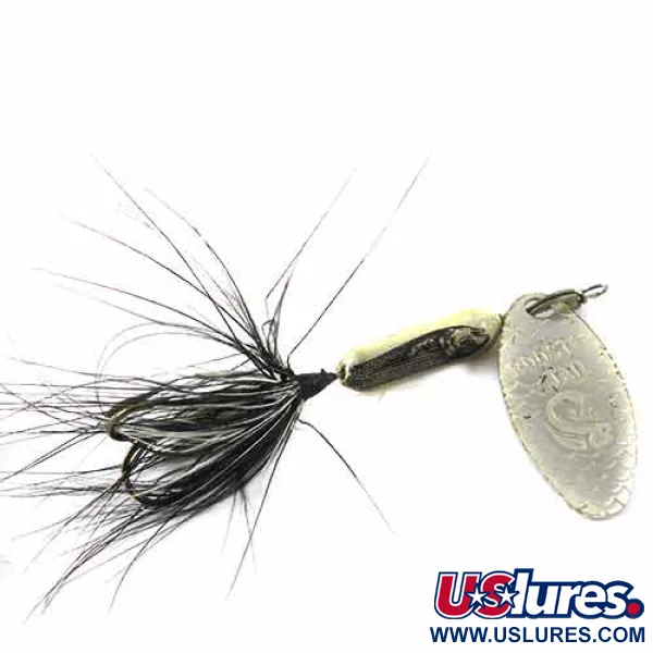 Yakima Bait Worden’s Original Rooster Tail, нікель/чорний, 3,54 г, блешня оберталка (вертушка) #1385