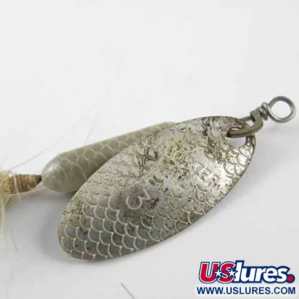 Yakima Bait Worden’s Original Rooster Tail 3, латунь/сірий, 6 г, блешня оберталка (вертушка) #1388