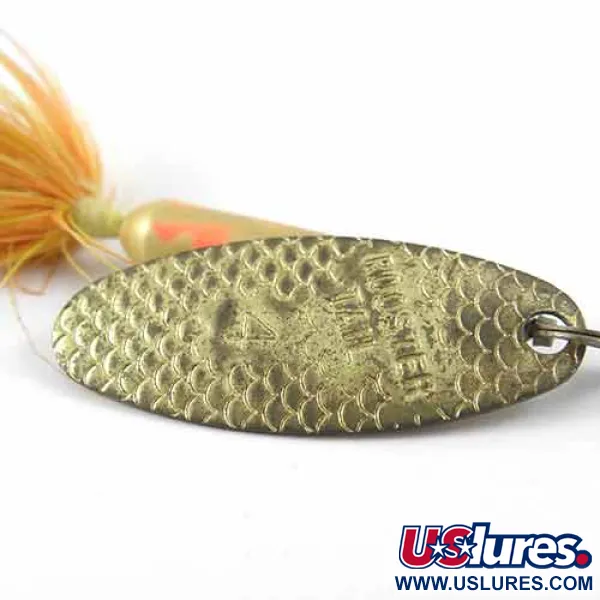 Yakima Bait Worden’s Original Rooster Tail 4, латунь/жовтий/червоний, 8 г, блешня оберталка (вертушка) #1390