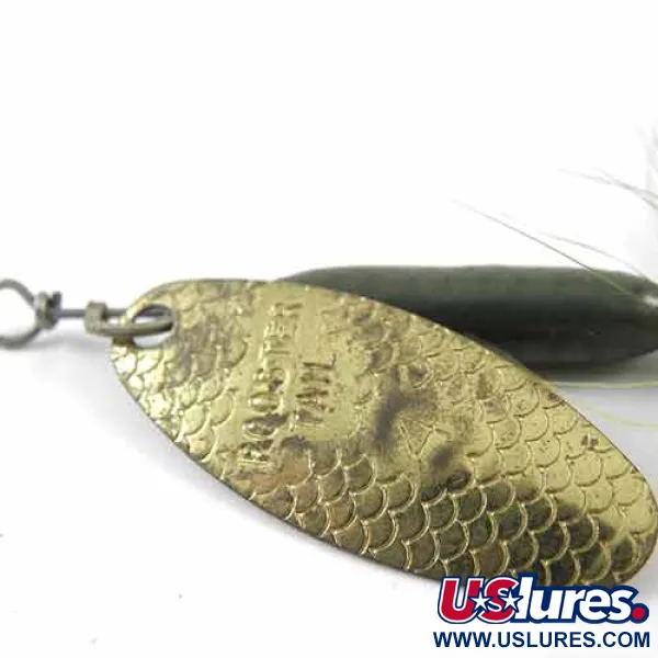 Yakima Bait Worden’s Original Rooster Tail 4, латунь/зелений, 8 г, блешня оберталка (вертушка) #1391