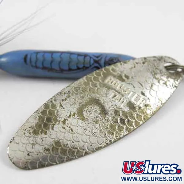 Yakima Bait Worden’s Original Rooster Tail 6, срібло/синій, 15 г, блешня оберталка (вертушка) #1393