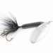 Yakima Bait Worden’s Original Rooster Tail 6, нікель/чорний, 15 г, блешня оберталка (вертушка) #1394
