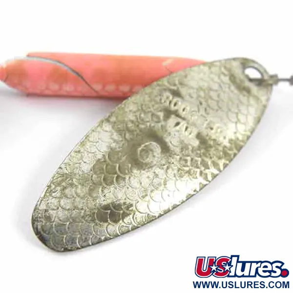 Yakima Bait Worden’s Original Rooster Tail 6, срібло/рожевий, 15 г, блешня оберталка (вертушка) #1396