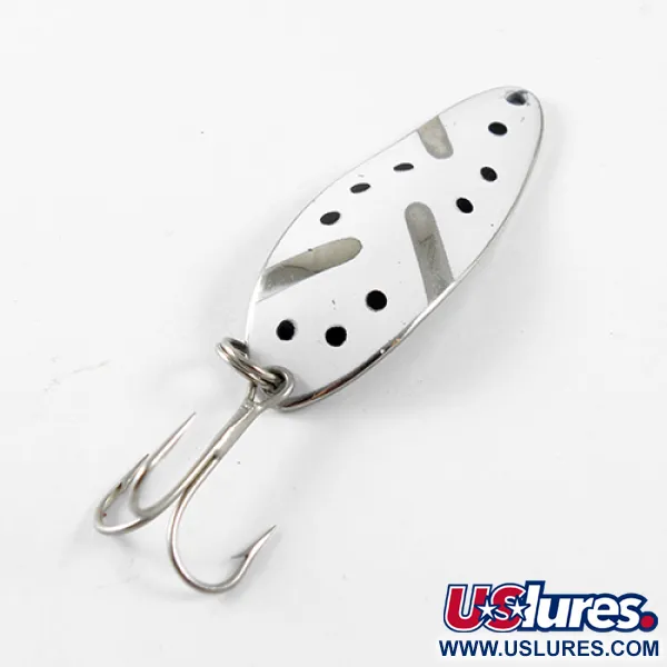 Seneca Little Cleo (Hula Girl), нікель/білий, 10 г, блесна коливалка (колебалка) #1441