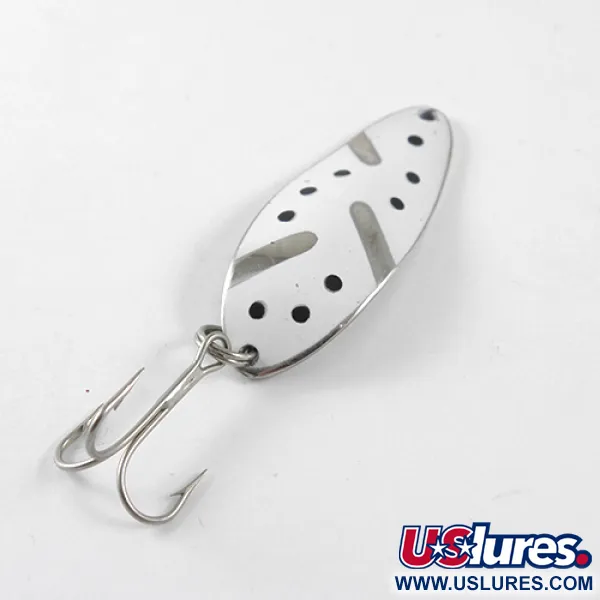 Seneca Little Cleo (Hula Girl), нікель/білий, 10 г, блесна коливалка (колебалка) #1441
