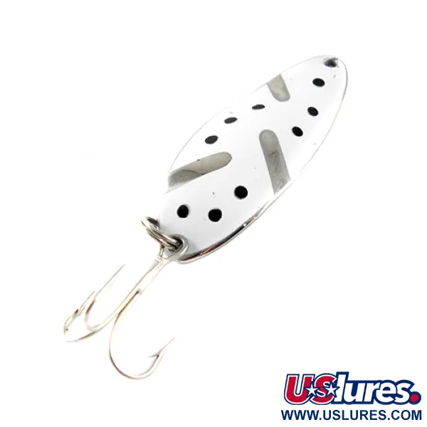 Seneca Little Cleo (Hula Girl), нікель/білий, 10 г, блесна коливалка (колебалка) #1441