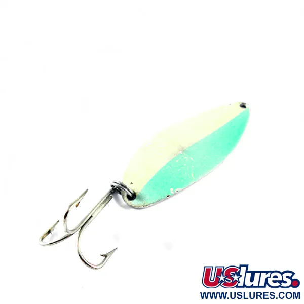Seneca Little Cleo (Hula Girl, світиться в темряві), білий/зелений/нікель (світиться в темряві), 21 г, блесна коливалка (колебалка) #1448