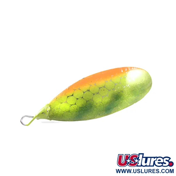  Незачіпляйка Johnson Silver Minnow, зелений/помаранчевий/срібло, 6 г, блесна коливалка (колебалка) #1451