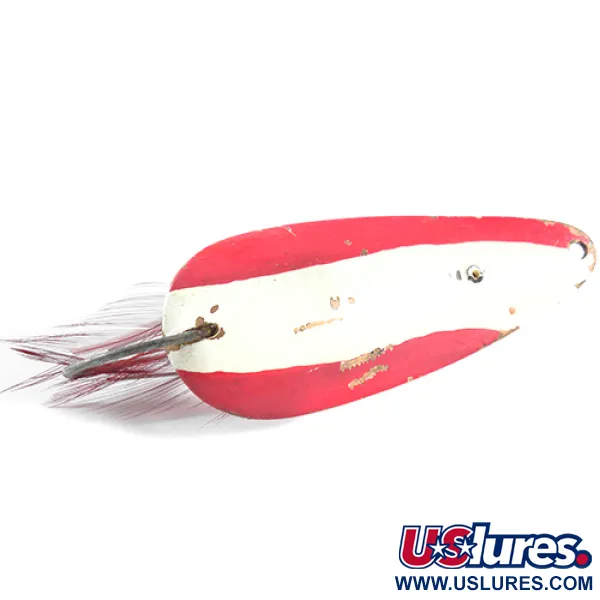 Eppinger Dardevle Dardevlet Feathered (незачіпляйка), червоний/білий/мідь, 21 г, блесна коливалка (колебалка) #1471