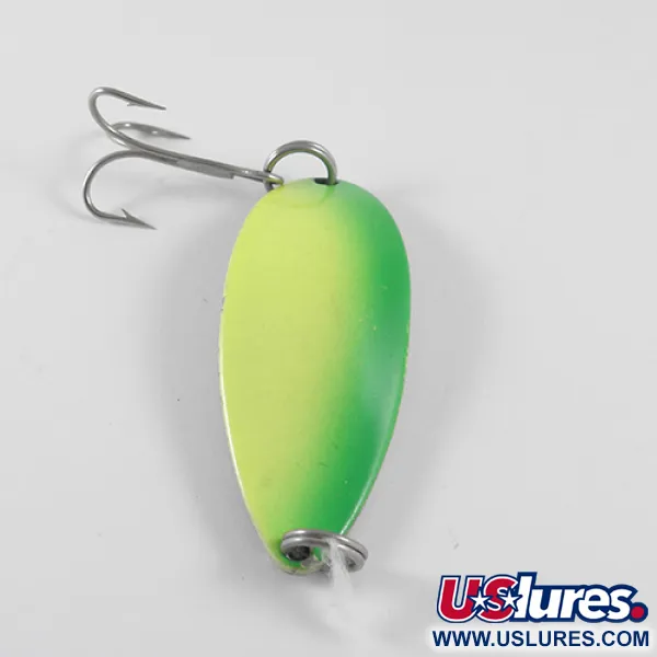 Seneca Little Cleo (Hula Girl), неоновий жовтий/зелений/нікель, 18 г, блесна коливалка (колебалка) #1475