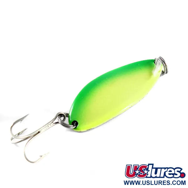 Seneca Little Cleo (Hula Girl), неоновий жовтий/зелений/нікель, 18 г, блесна коливалка (колебалка) #1475