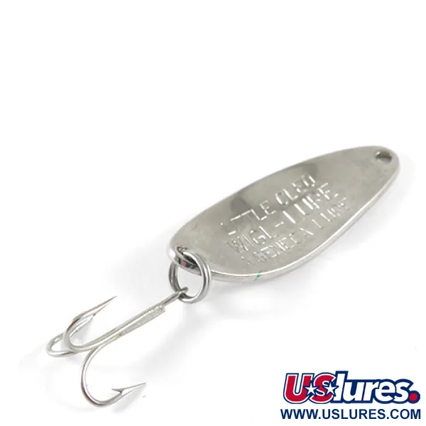 Seneca Little Cleo, нікель/зелений, 7 г, блесна коливалка (колебалка) #1485