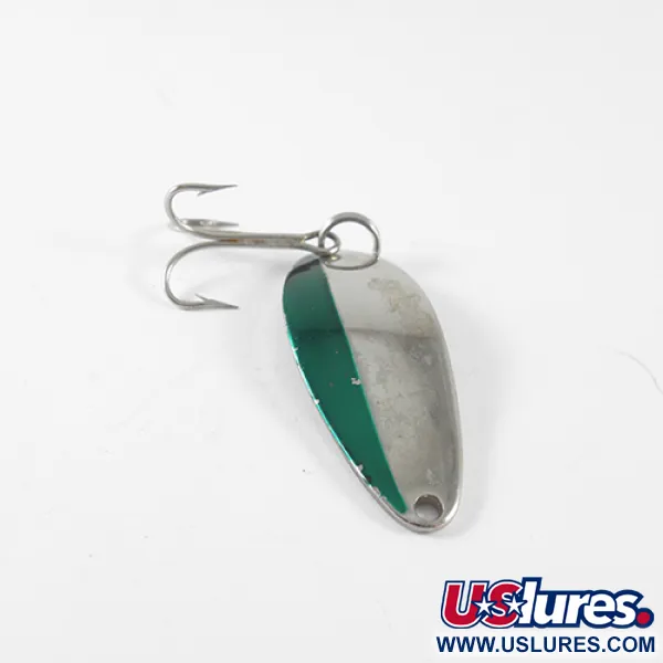 Seneca Little Cleo, нікель/зелений, 7 г, блесна коливалка (колебалка) #1485