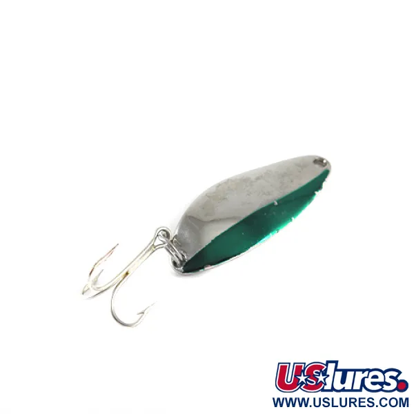 Seneca Little Cleo, нікель/зелений, 7 г, блесна коливалка (колебалка) #1485