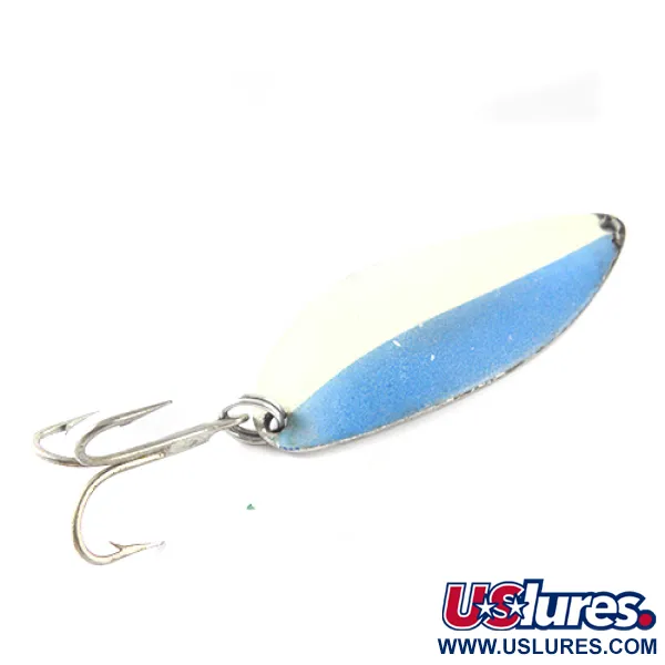 Seneca Little Cleo (Hula Girl, світиться в темряві), білий/синій/нікель glow (світиться в темряві), 21 г, блесна коливалка (колебалка) #1489