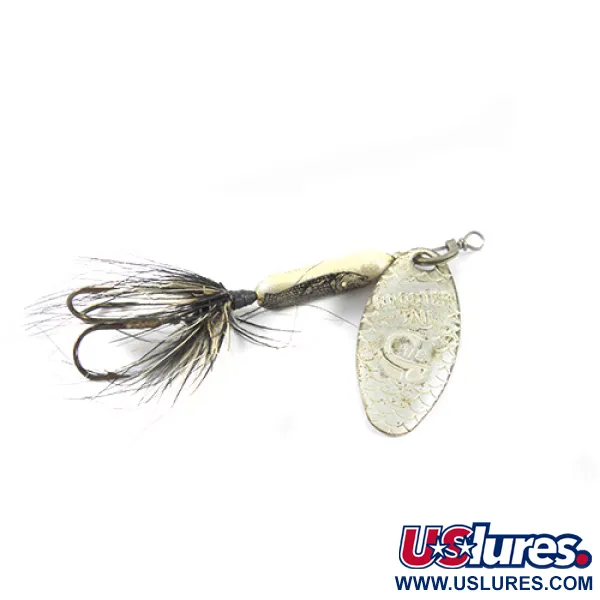 Yakima Bait Worden’s Original Rooster Tail, нікель/чорний, 3,54 г, блешня оберталка (вертушка) #1502