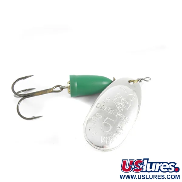  Blue Fox Super Vibrax 5, нікель/зелений, 13 г, блешня оберталка (вертушка) #1504