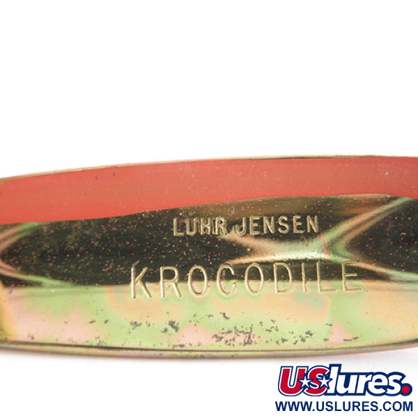 Luhr Jensen Krocodile, червоний/чорний/райдужний золотий, 28 г, блесна коливалка (колебалка) #1508