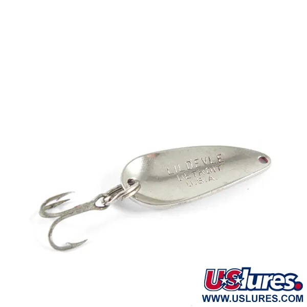 Eppinger Dardevle Lildevle, нікель, 3,4 г, блесна коливалка (колебалка) #1528