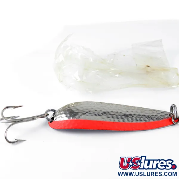 Luhr Jensen Krocodile, карбований нікель/помаранчевий, 28 г, блесна коливалка (колебалка) #1531