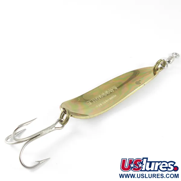 Luhr Jensen Krocodile, Карбоване золото/помаранчевий, 28 г, блесна коливалка (колебалка) #1532