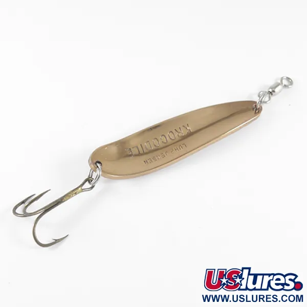 Luhr Jensen Krocodile, Карбована мідь/червоний, 21 г, блесна коливалка (колебалка) #1535