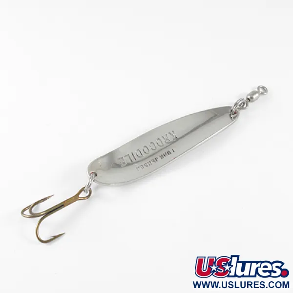 Luhr Jensen Krocodile, карбований нікель/червоний, 14 г, блесна коливалка (колебалка) #1537