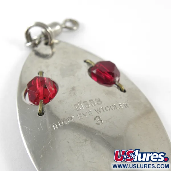  Gibbs Ruby Eye Wiggler 3, нікель/червоний, 25 г, блесна коливалка (колебалка) #1556