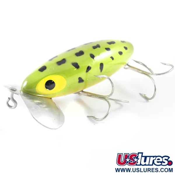  Fred Arbogast Jitterbug, Frog (зелений), 10 г, воблер #1564