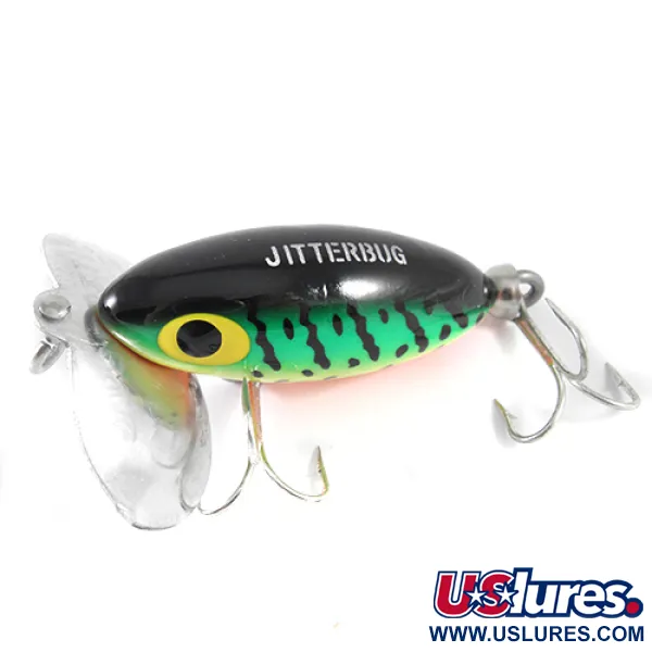  Fred Arbogast Jitterbug, Fire Tiger, 7 г, воблер #1570