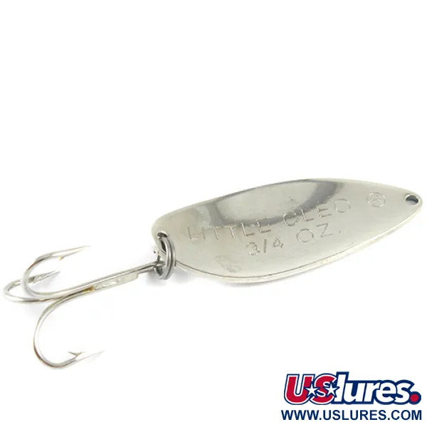 Acme Little Cleo, нікель/зелений, 21 г, блесна коливалка (колебалка) #1571