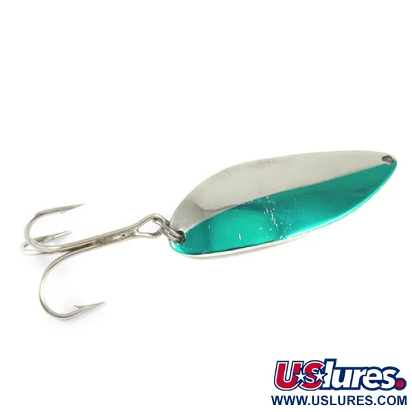 Acme Little Cleo, нікель/зелений, 21 г, блесна коливалка (колебалка) #1571