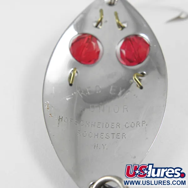 Hofschneider Red Eye Junior, нікель/червоні очі, 13 г, блесна коливалка (колебалка) #1572