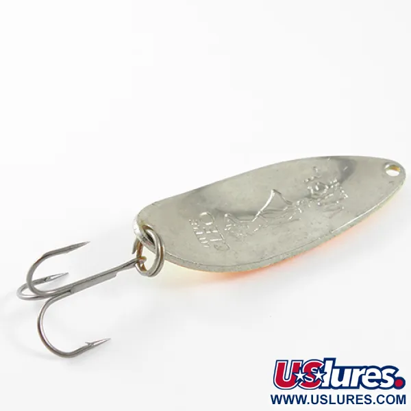 Seneca Little Cleo (Hula Girl), помаранчевий/жовтий/нікель, 14 г, блесна коливалка (колебалка) #1574