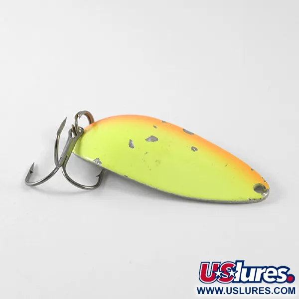 Seneca Little Cleo (Hula Girl), помаранчевий/жовтий/нікель, 14 г, блесна коливалка (колебалка) #1574