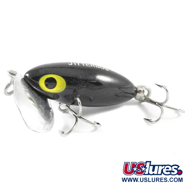  Fred Arbogast Jitterbug, чорний, 7 г, воблер #1578