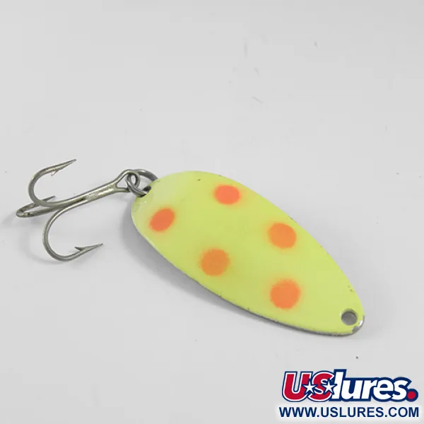 Seneca Little Cleo (Hula Girl), жовтий/червоний/нікель, 14 г, блесна коливалка (колебалка) #1588