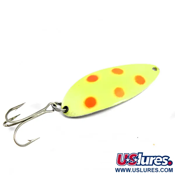Seneca Little Cleo (Hula Girl), жовтий/червоний/нікель, 14 г, блесна коливалка (колебалка) #1588